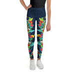 VIbrant Floral Garden Youth Leggings