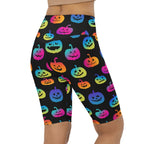 Vibrant Jack O'Lanterns Biker Shorts