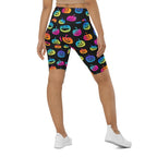 Vibrant Jack O'Lanterns Biker Shorts