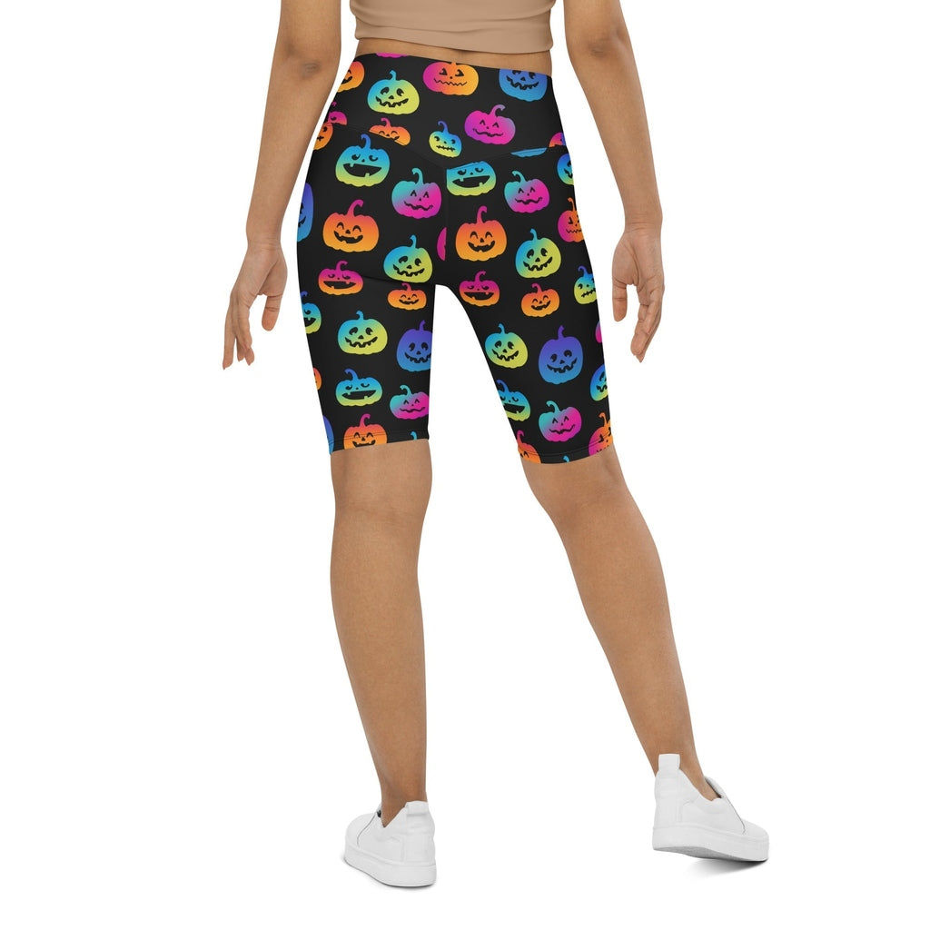 Vibrant Jack O'Lanterns Biker Shorts
