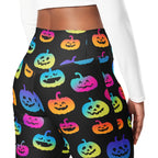 Vibrant Jack O'Lanterns Flare Leggings