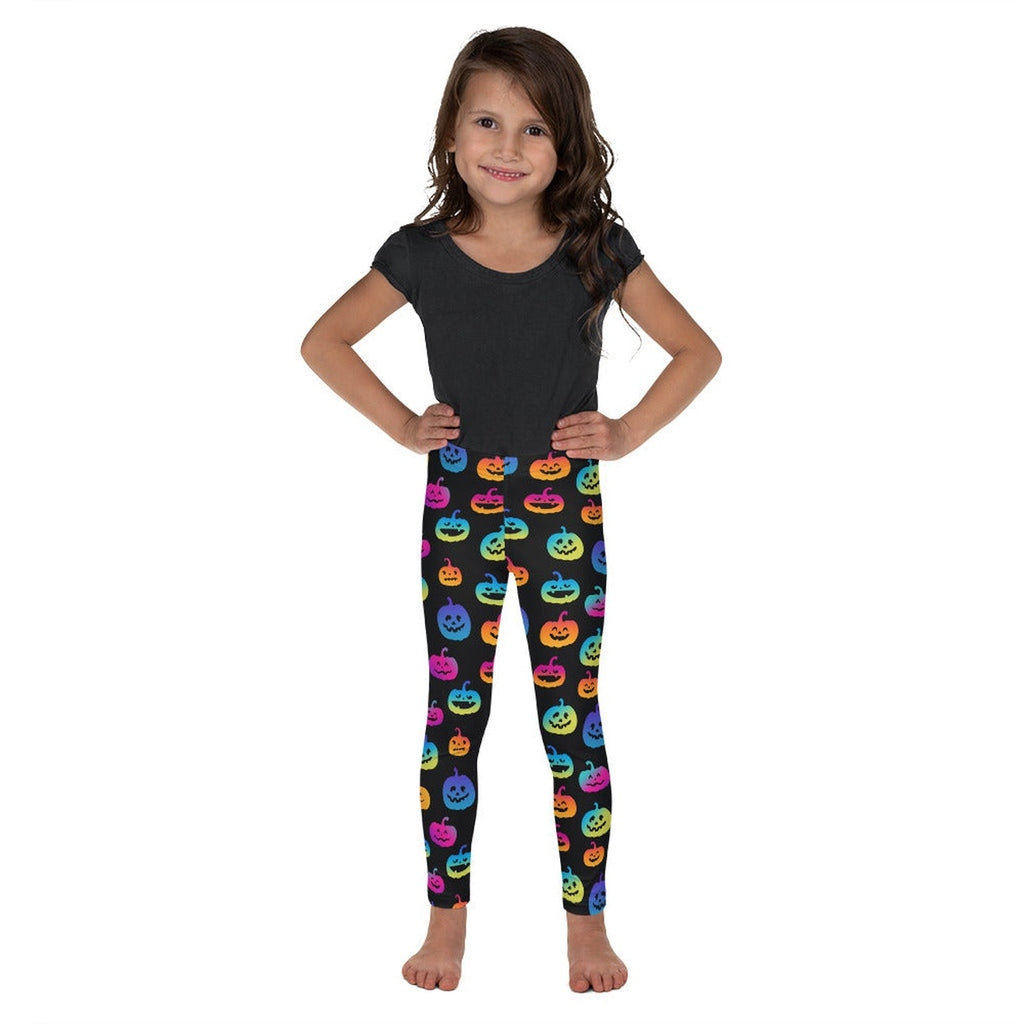 Vibrant Jack O'Lanterns Kid's Leggings
