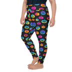 Vibrant Jack O'Lanterns Plus Size Leggings