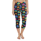 Vibrant Jack O'Lanterns Yoga Capris