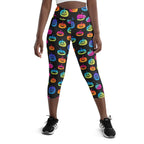Vibrant Jack O'Lanterns Yoga Capris