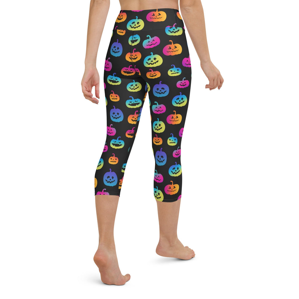 Vibrant Jack O'Lanterns Yoga Capris
