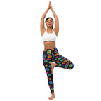 Vibrant Jack O'Lanterns Yoga Leggings