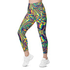 Vibrant Psychedelic Leggings with Pockets
