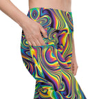 Vibrant Psychedelic Leggings with Pockets