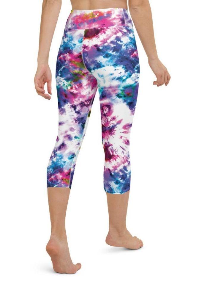 Vibrant Tie Dye Yoga Capris