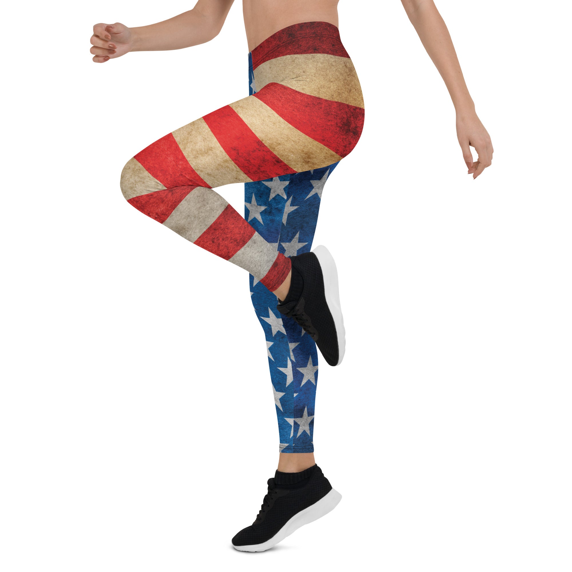 Vintage American Flag Leggings