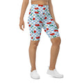 Vintage Cherry Checkered Biker Shorts