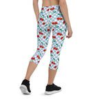 Vintage Cherry Checkered Capris