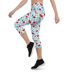 Vintage Cherry Checkered Capris