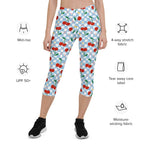 Vintage Cherry Checkered Capris