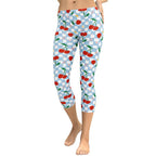 Vintage Cherry Checkered Capris