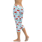 Vintage Cherry Checkered Capris