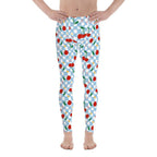 Vintage Cherry Checkered Men's Leggings