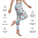 Vintage Cherry Checkered Yoga Leggings