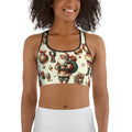 Vintage Christmas Sports Bra