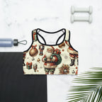 Vintage Christmas Sports Bra