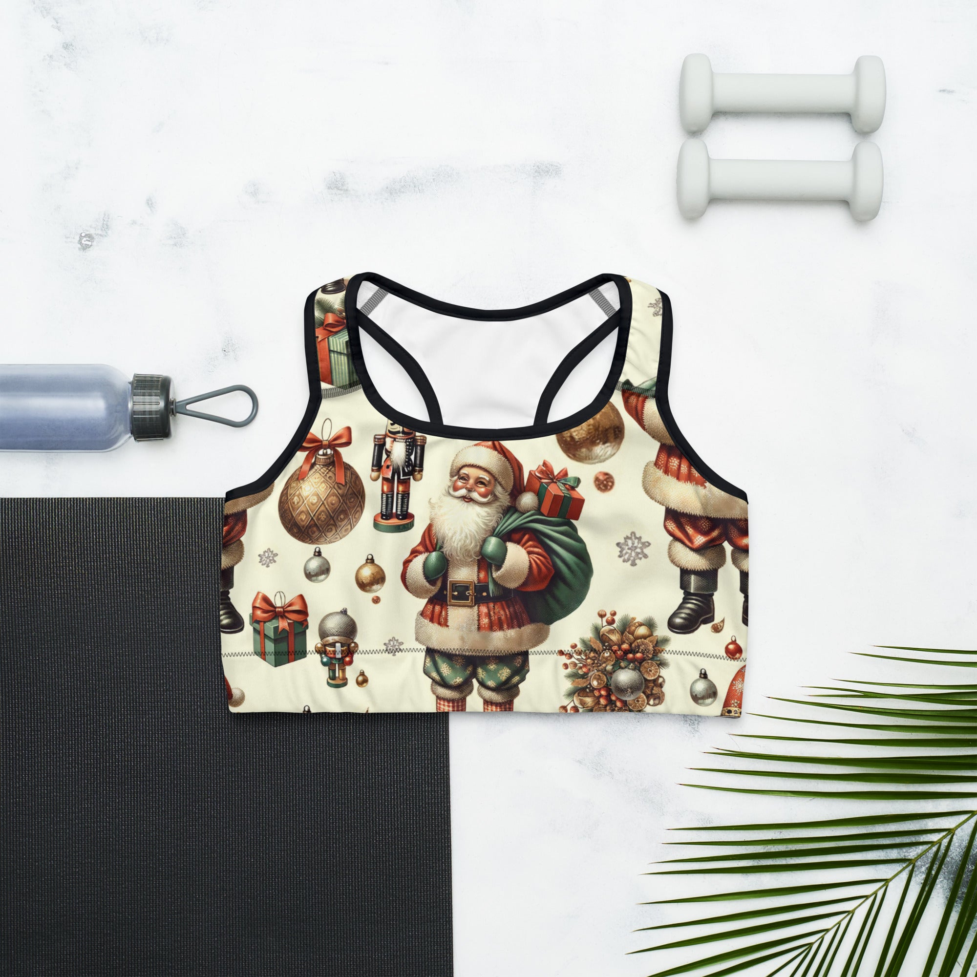 Vintage Christmas Sports Bra