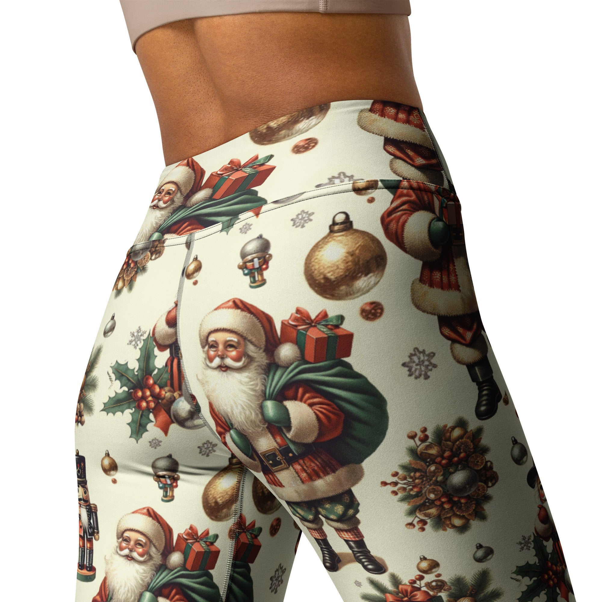 Vintage Christmas Yoga Leggings