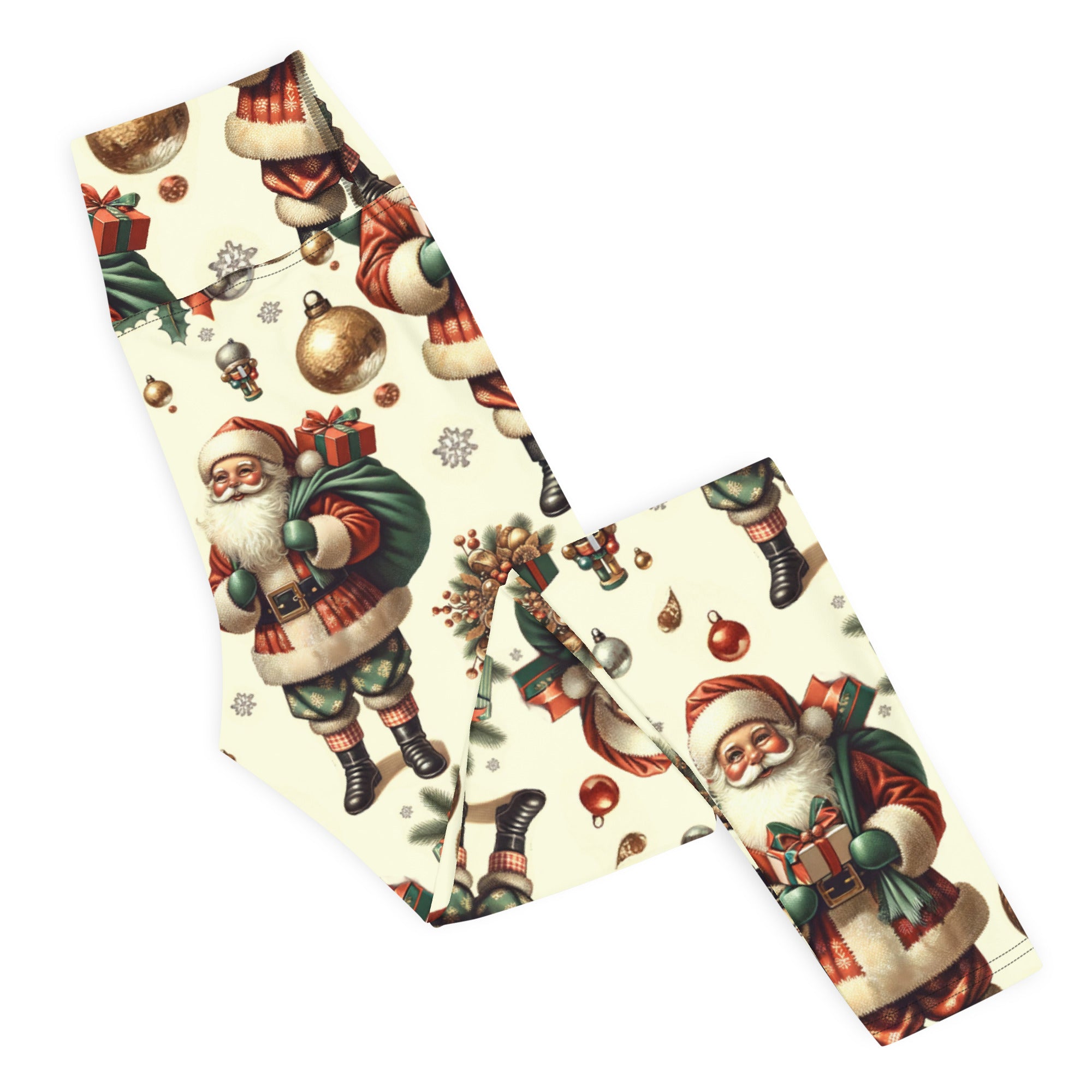 Vintage Christmas Yoga Leggings