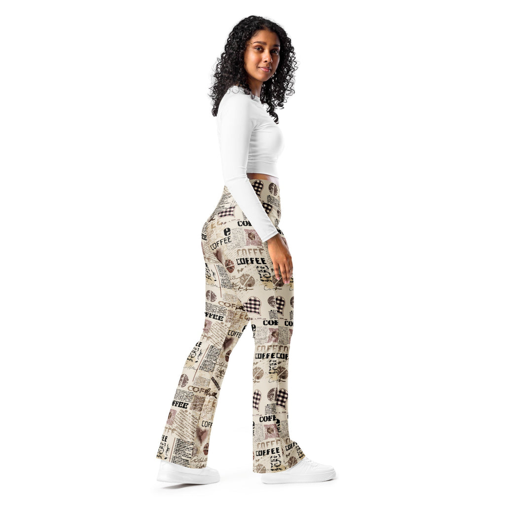 Vintage Coffee Flare Leggings