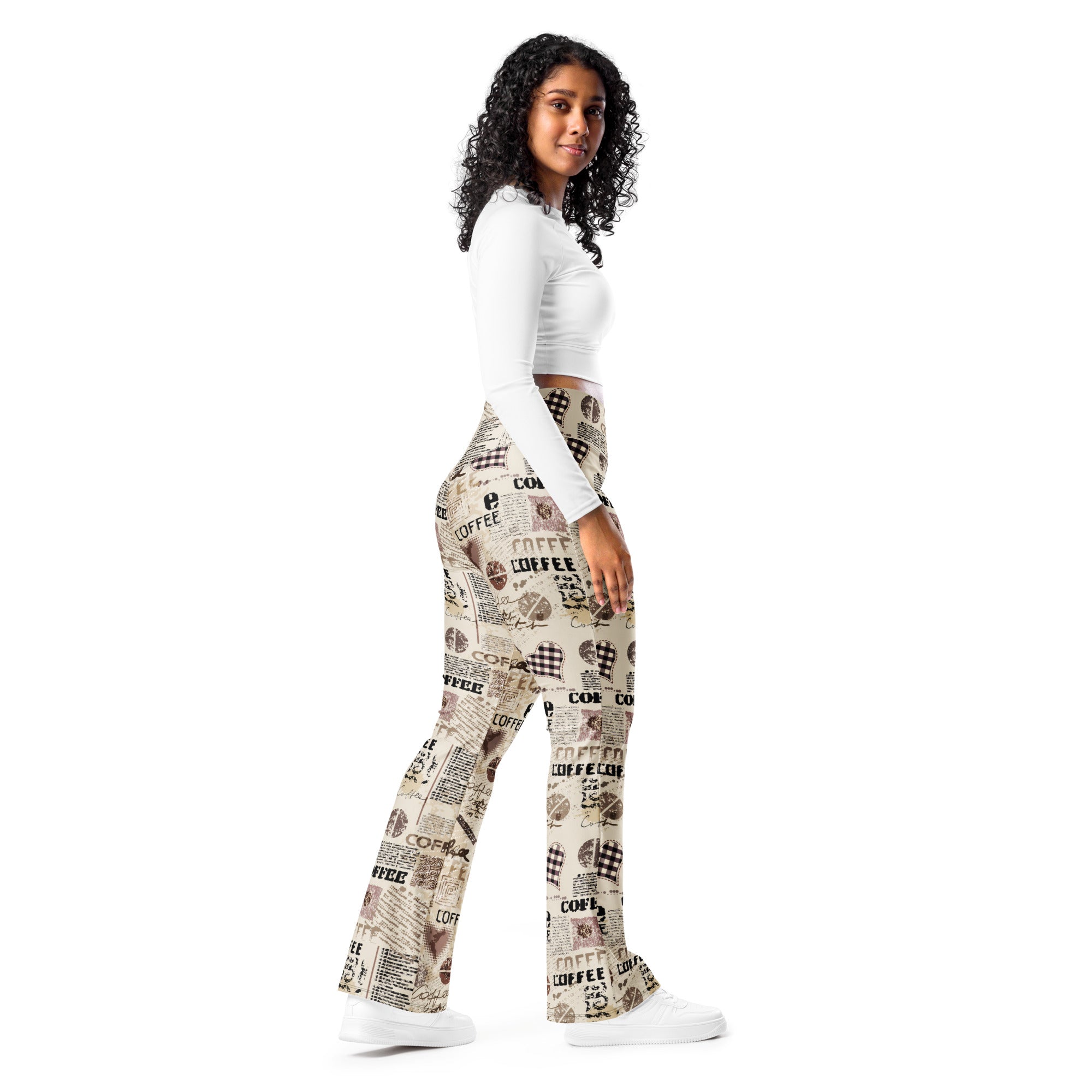 Vintage Coffee Flare Leggings