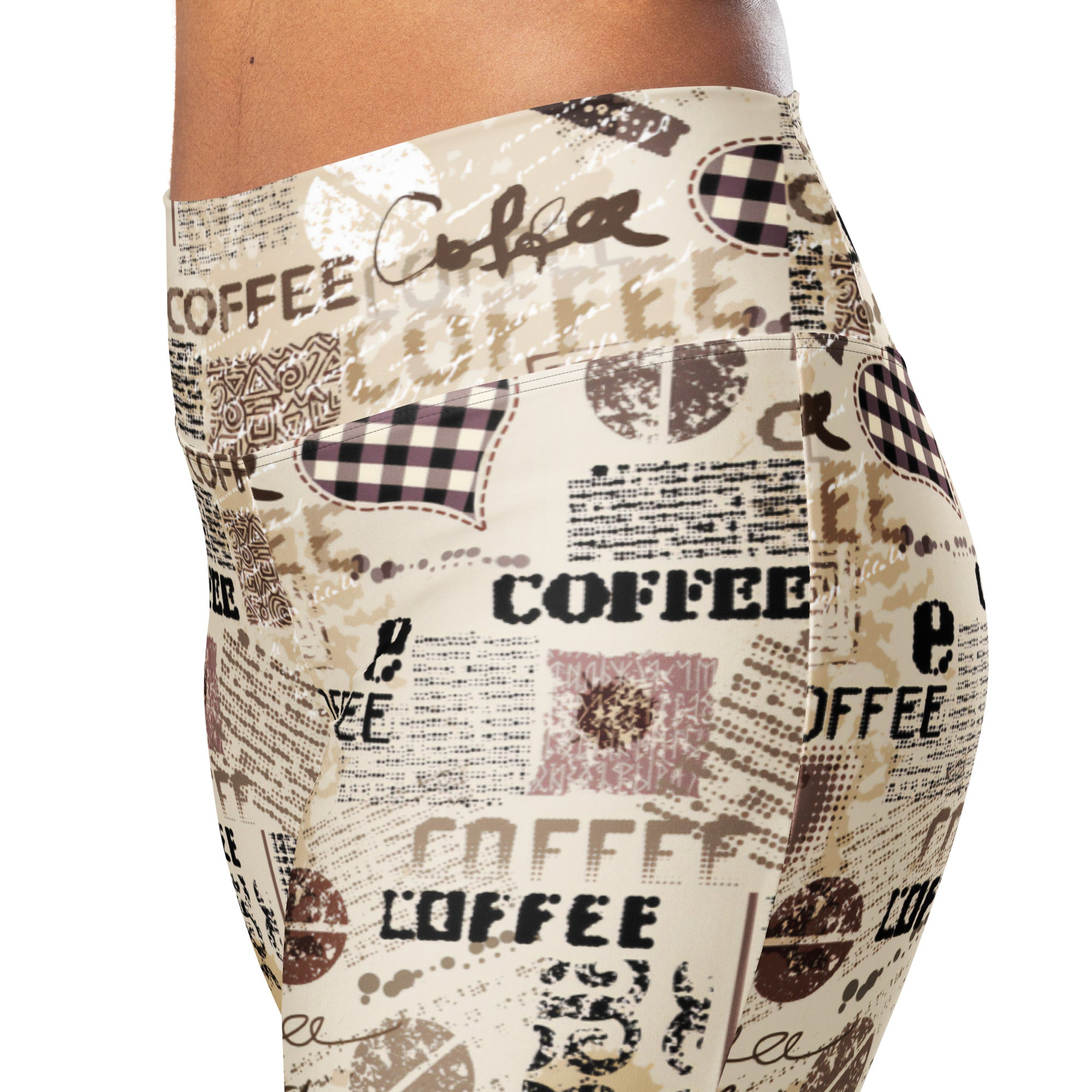 Vintage Coffee Flare Leggings