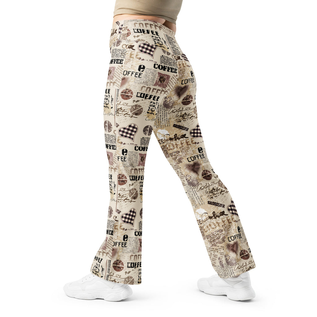 Vintage Coffee Flare Leggings
