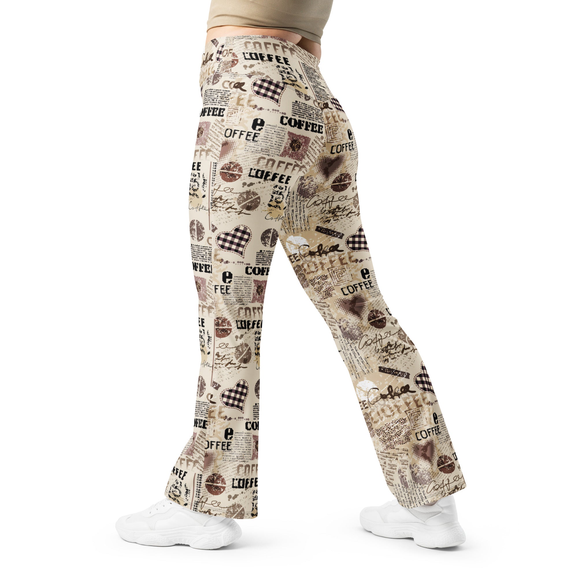 Vintage Coffee Flare Leggings