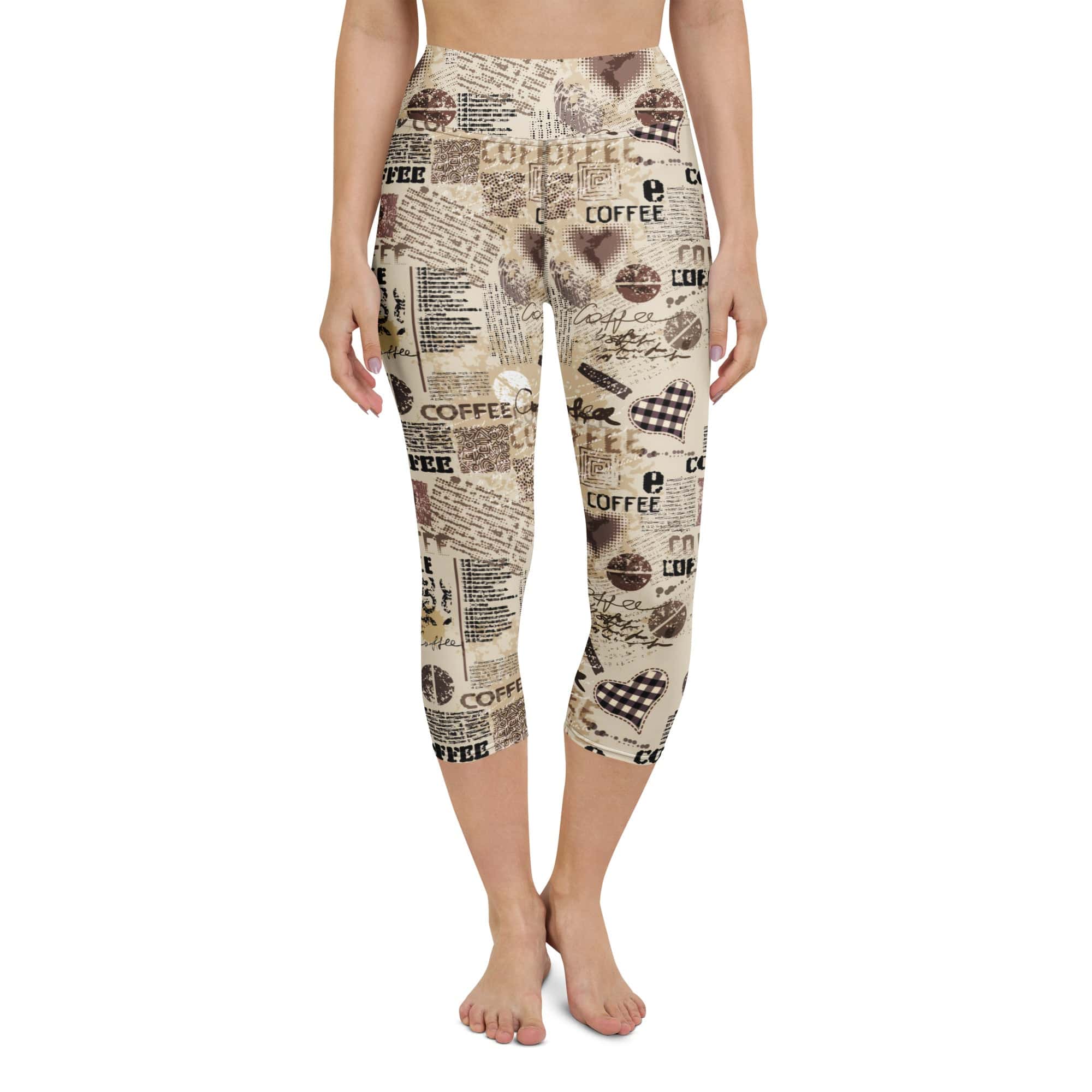 Vintage Coffee Yoga Capris