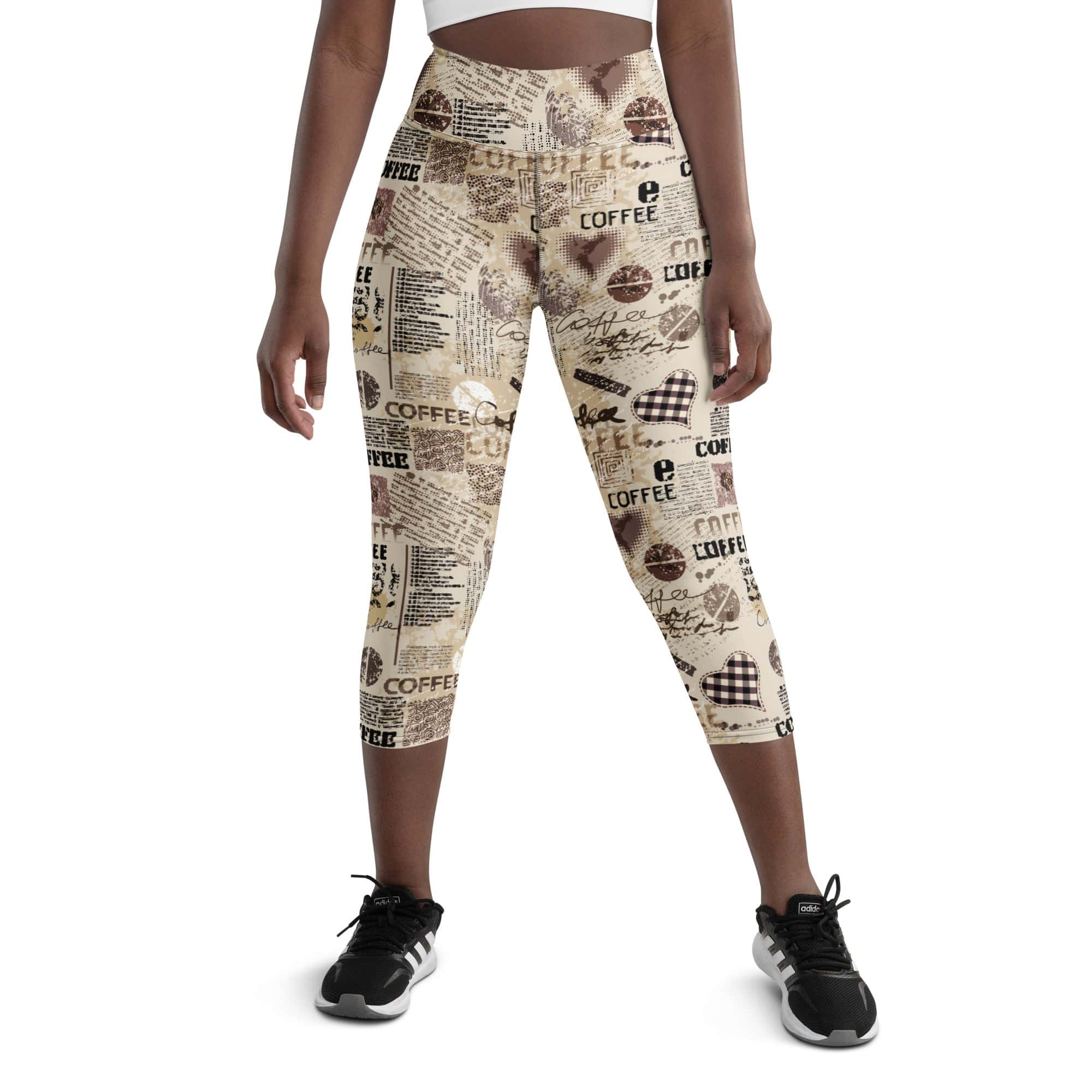 Vintage Coffee Yoga Capris