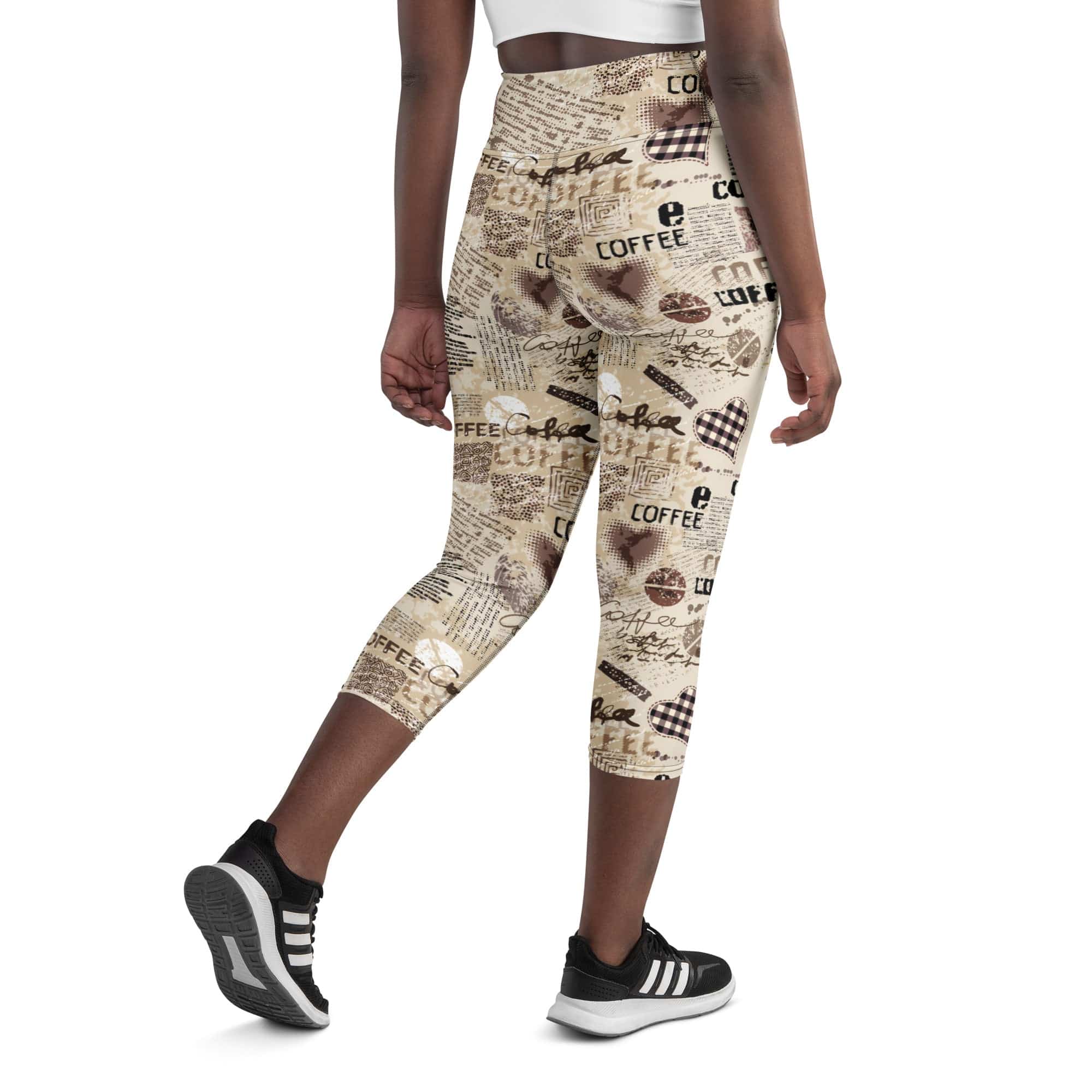 Vintage Coffee Yoga Capris