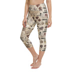 Vintage Coffee Yoga Capris
