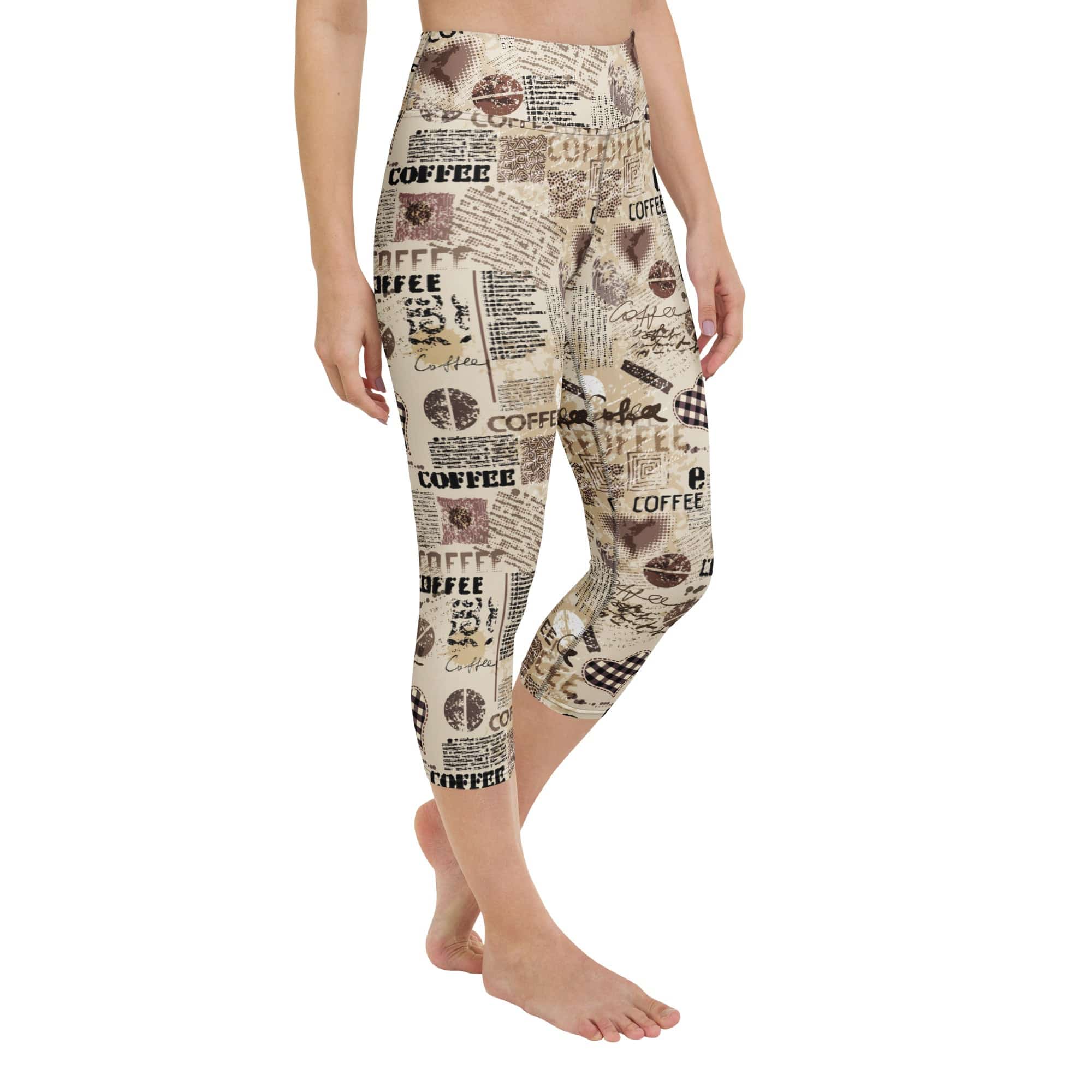 Vintage Coffee Yoga Capris