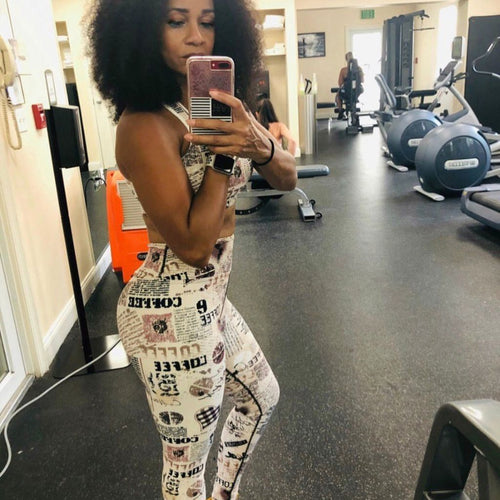 Vintage Coffee Yoga Leggings