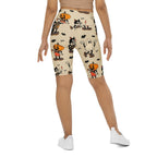 Vintage Halloween Toons Biker Shorts