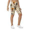 Vintage Halloween Toons Biker Shorts
