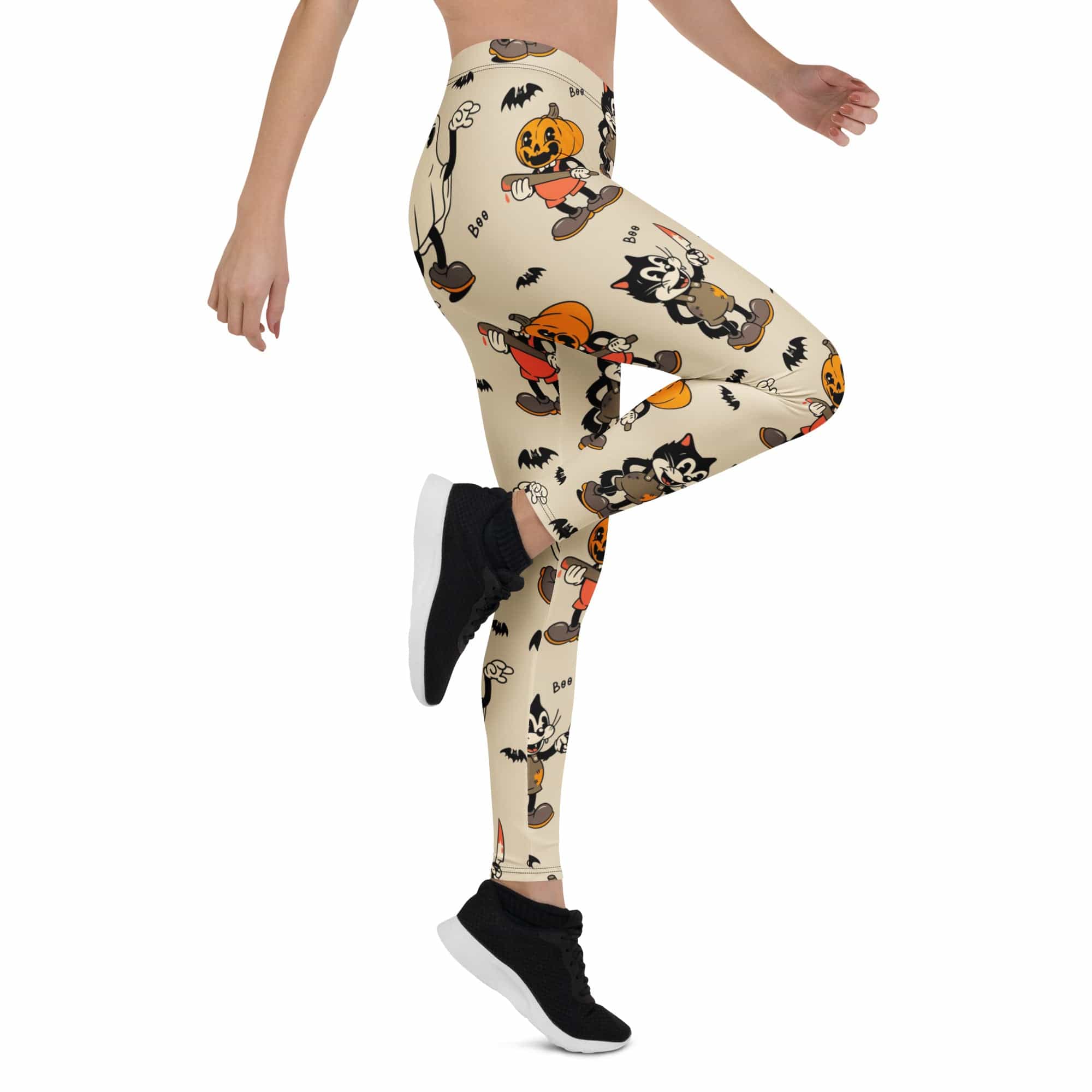 Vintage Halloween Toons Leggings