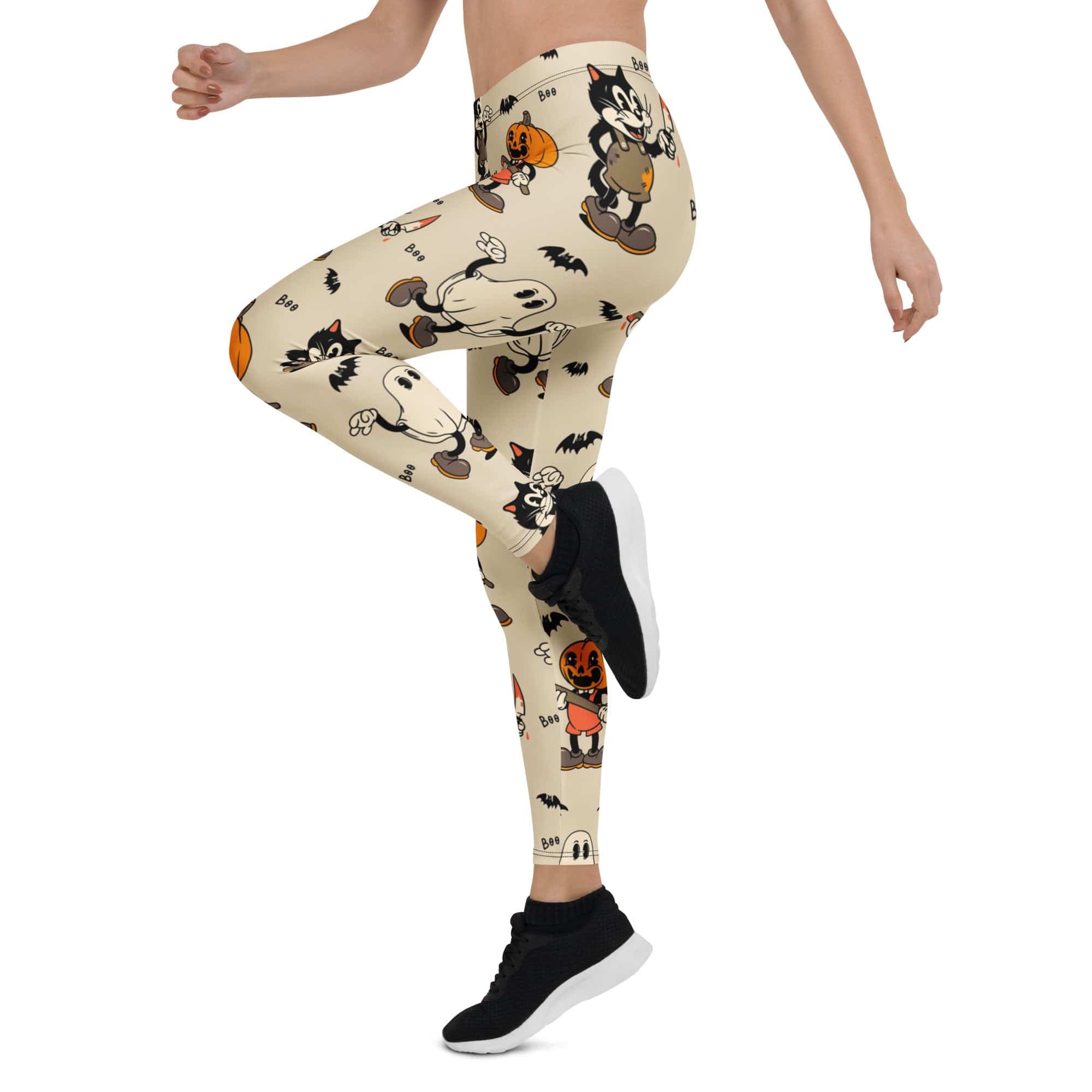 Vintage Halloween Toons Leggings