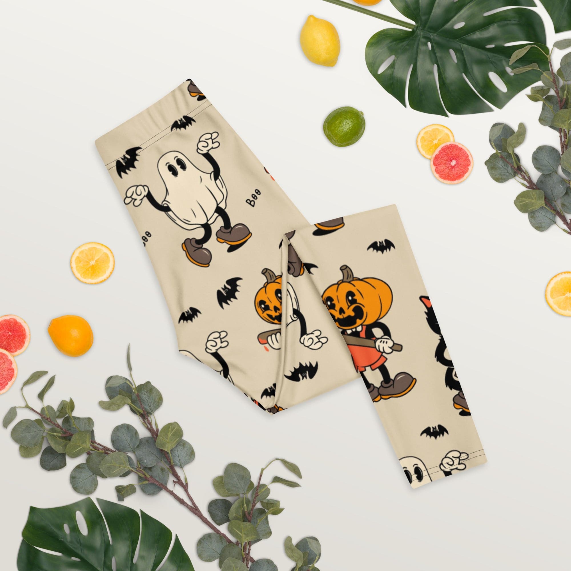 Vintage Halloween Toons Leggings