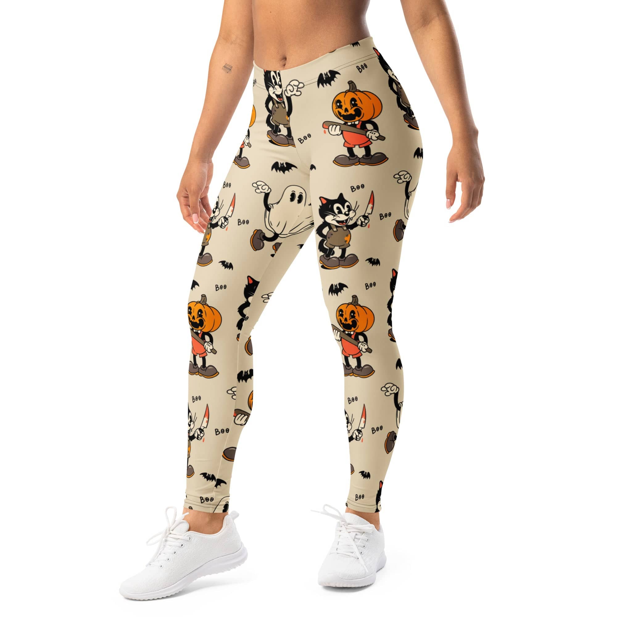 Vintage Halloween Toons Leggings