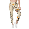 Vintage Halloween Toons Leggings With Pockets