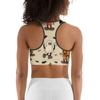 Vintage Halloween Toons Sports Bra