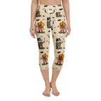 Vintage Halloween Toons Yoga Capris