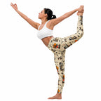 Vintage Halloween Toons Yoga Leggings