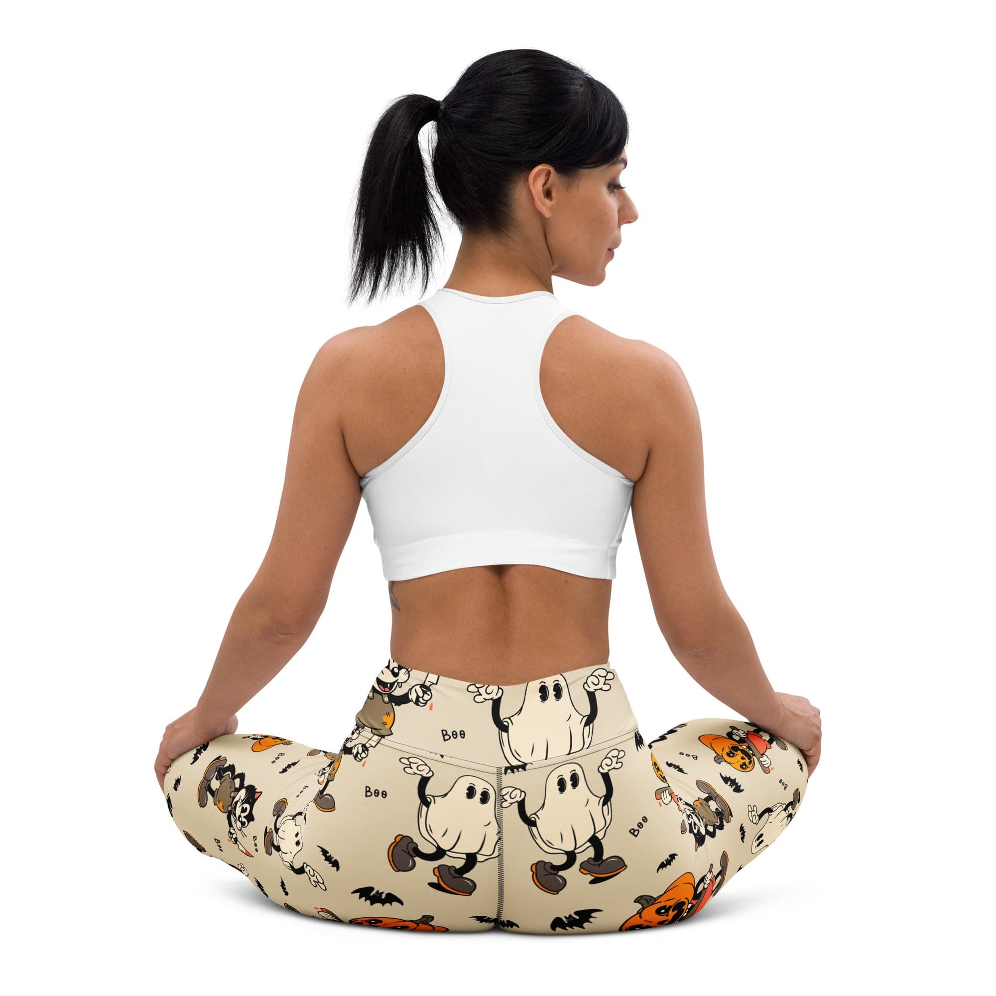 Vintage Halloween Toons Yoga Leggings